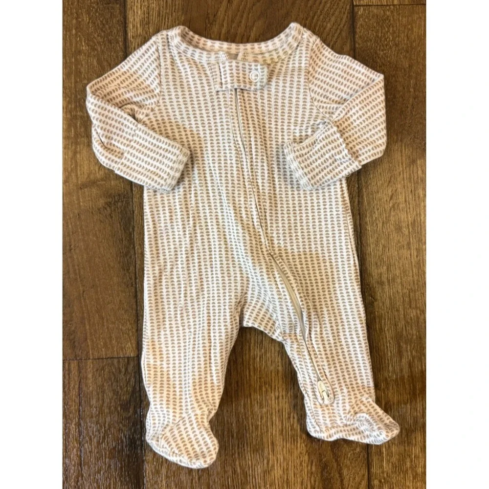 Carters Preemie‎ Baby Boy Girl Unisex Sleeper Outfit Tan Neutral Reborn Doll